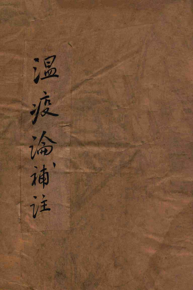 瘟疫论补注  卷上下